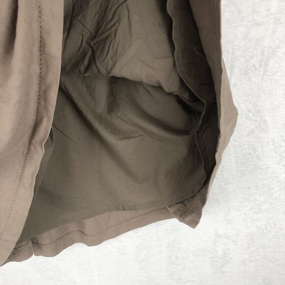 DANTENDORFER Linen Cotton Pleated Skirt Sz 6 29" Toasted Barley‎ Preppy Lined - Picture 10 of 10